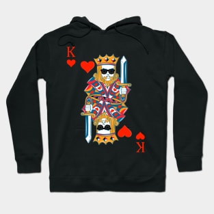 King of Hearts Poker Card Hoodie